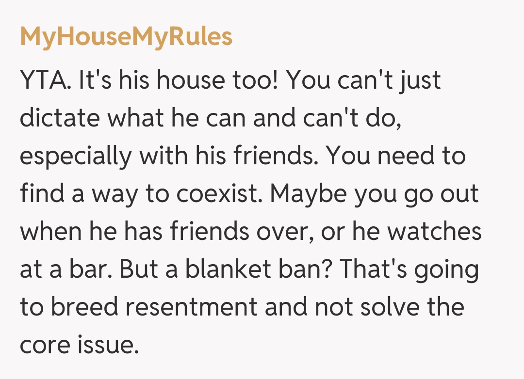Comentariu de la MyHouseMyRules