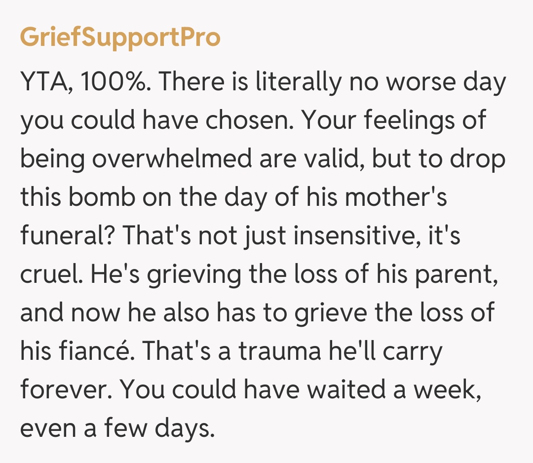 Comentariu de la GriefSupportPro