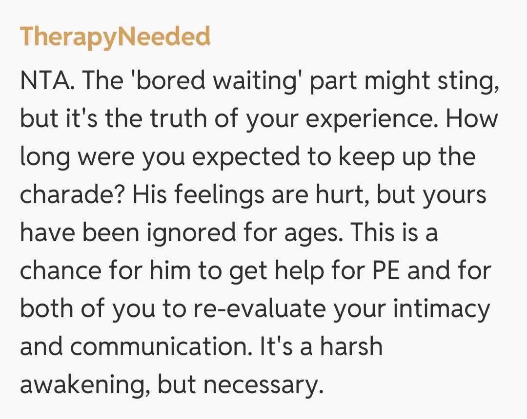 Comentariu de la TherapyNeeded
