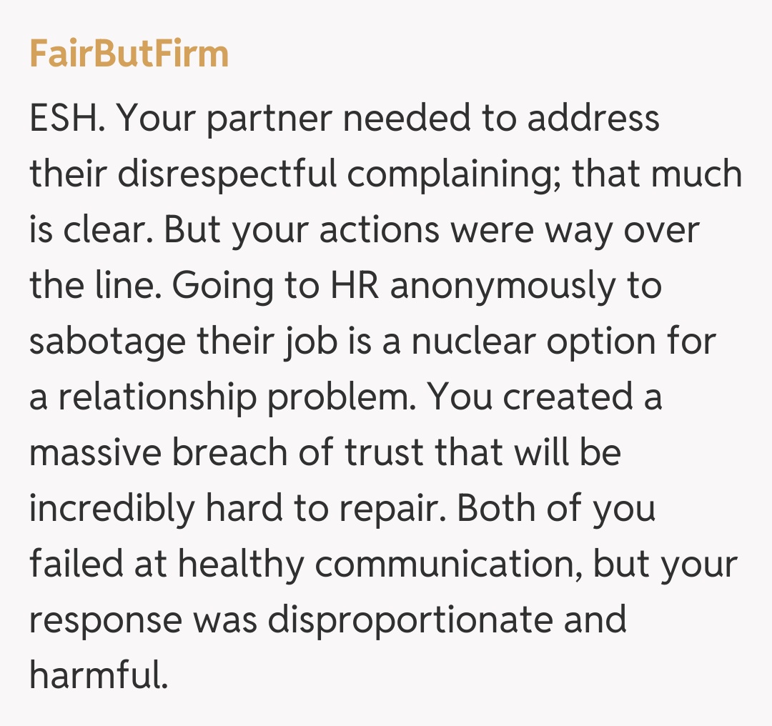 Comentariu de la FairButFirm