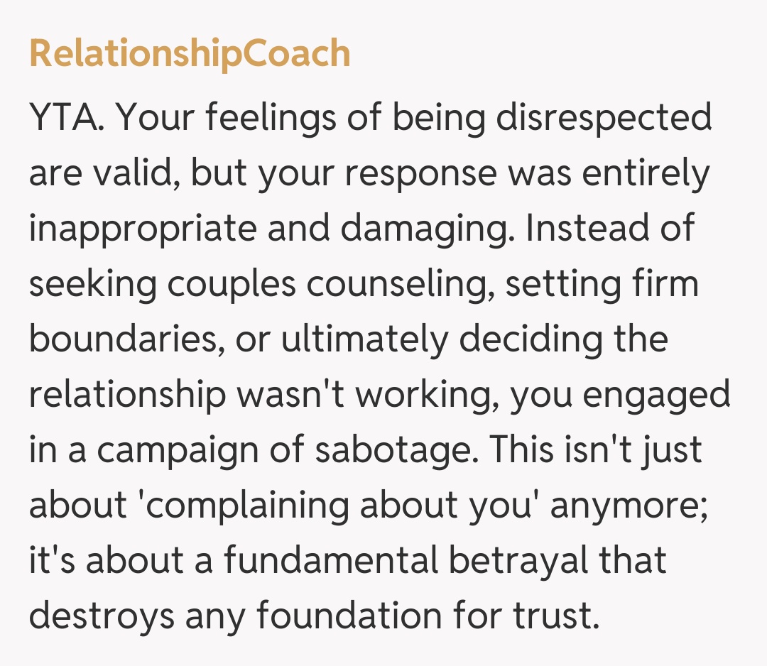 Comentariu de la RelationshipCoach