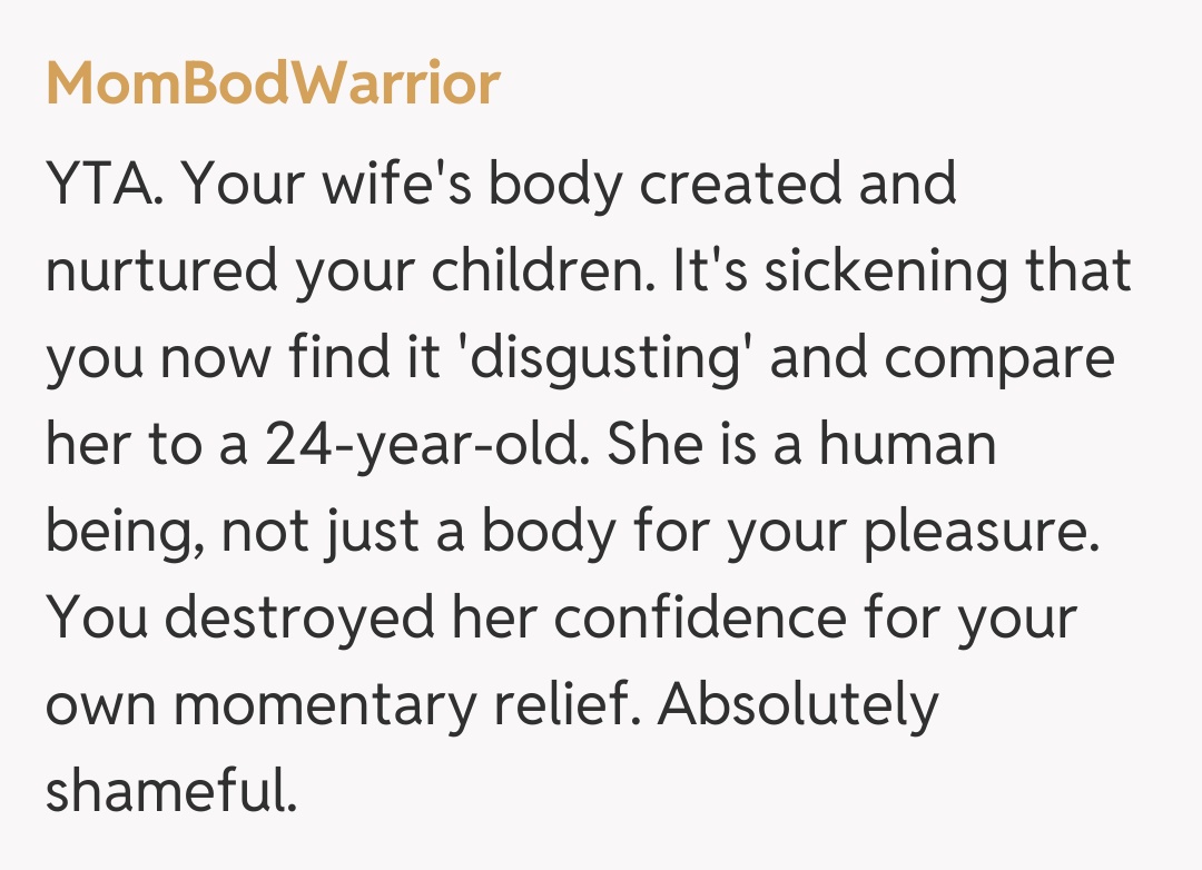 Comentariu de la MomBodWarrior