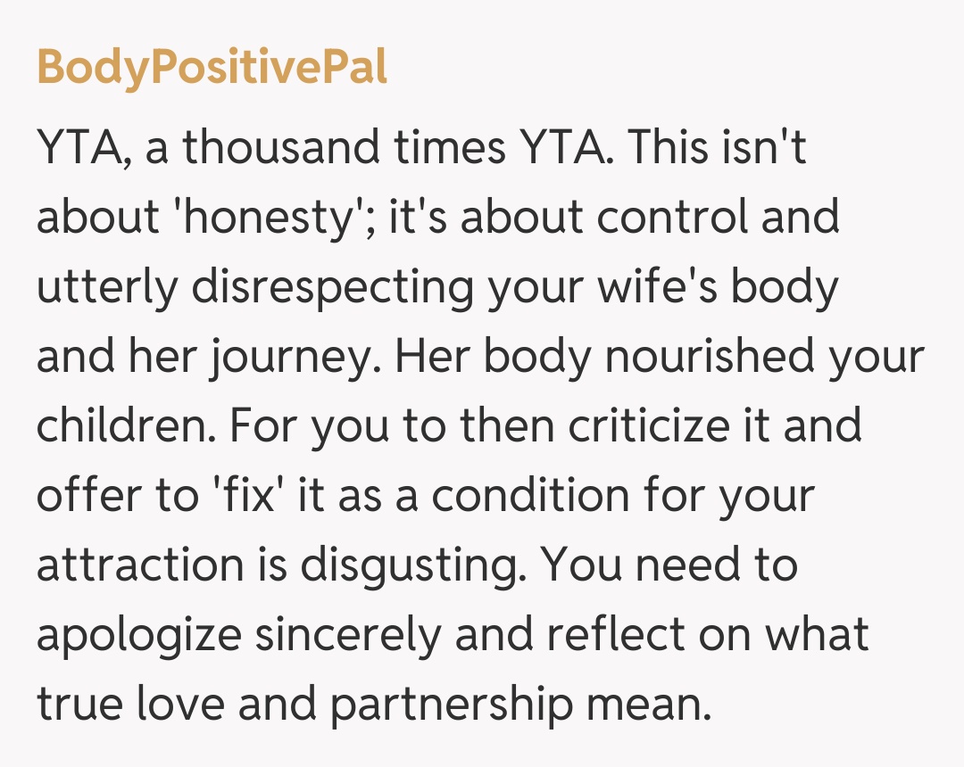 Comentariu de la BodyPositivePal