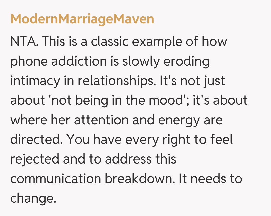 Comentariu de la ModernMarriageMaven
