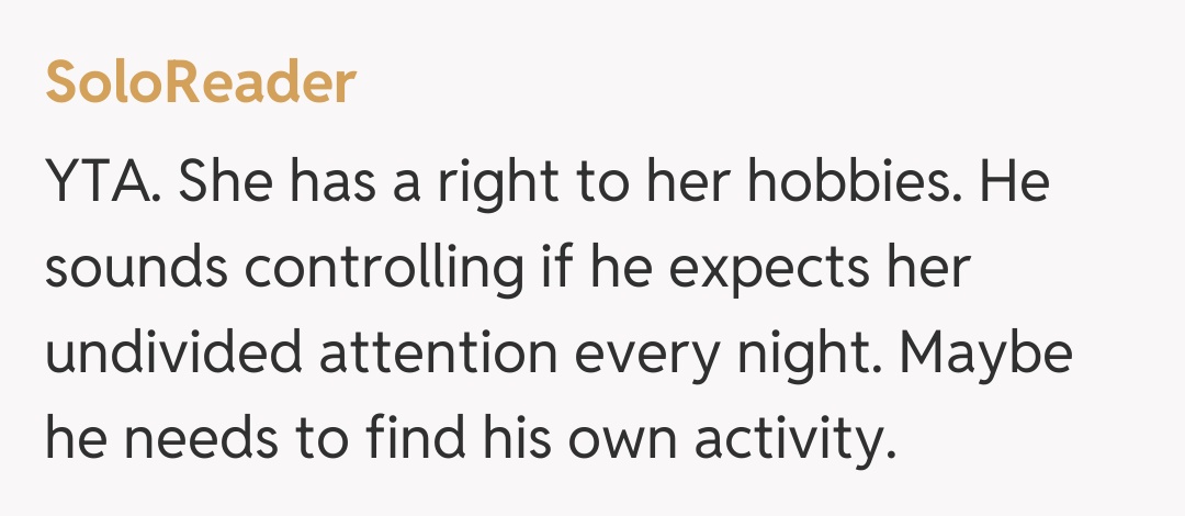 Comentariu de la SoloReader