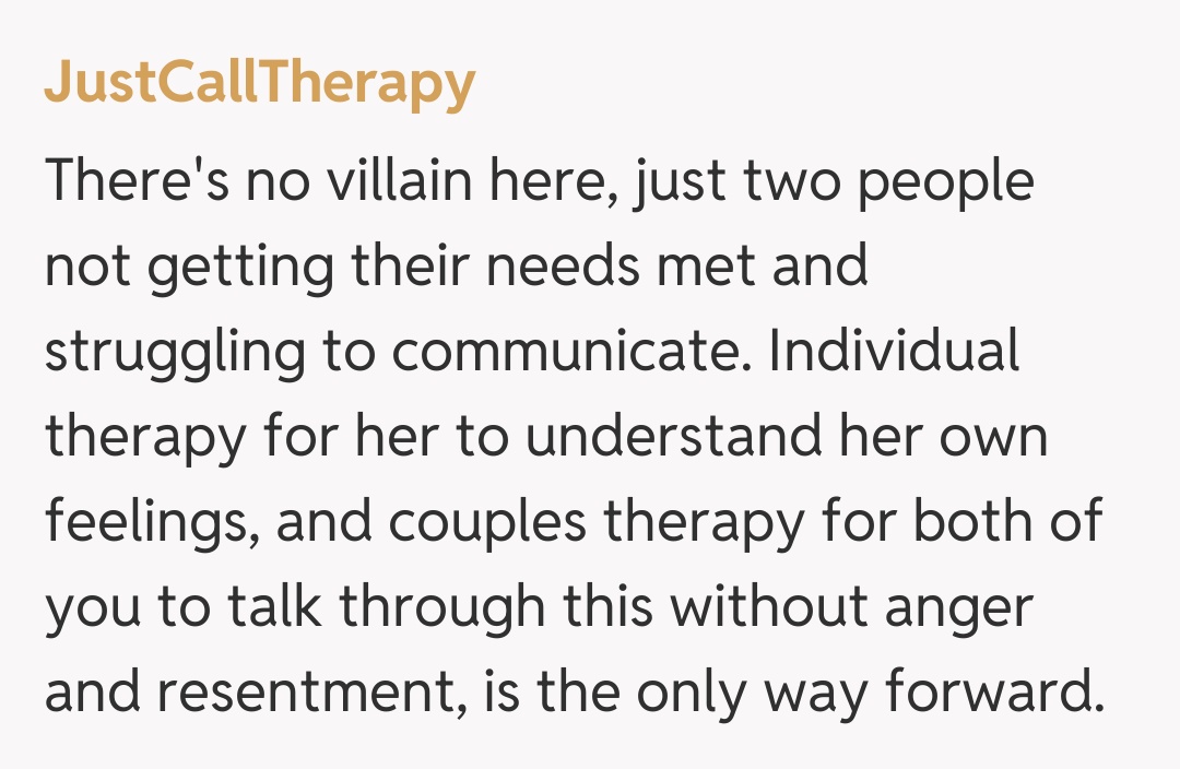 Comentariu de la JustCallTherapy