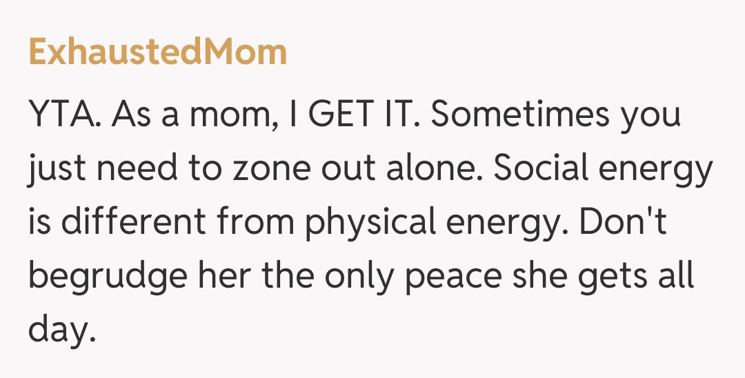 Comentariu de la ExhaustedMom