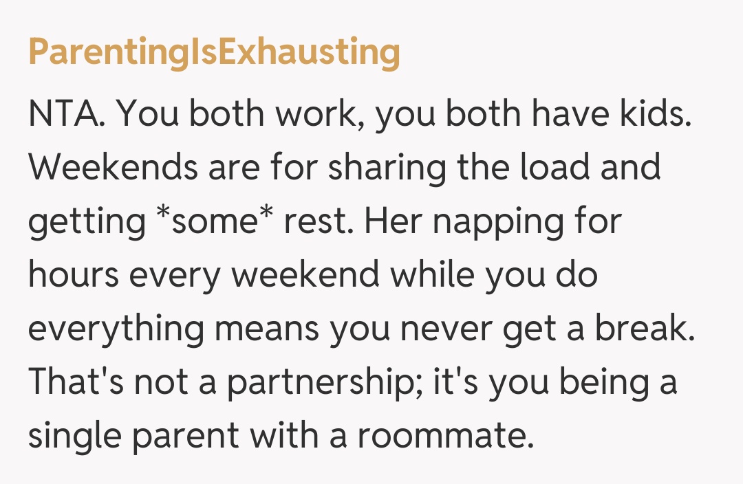 Comentariu de la ParentingIsExhausting