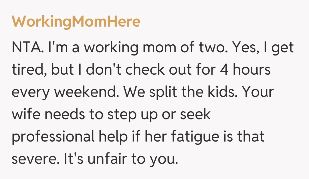 Comentariu de la WorkingMomHere