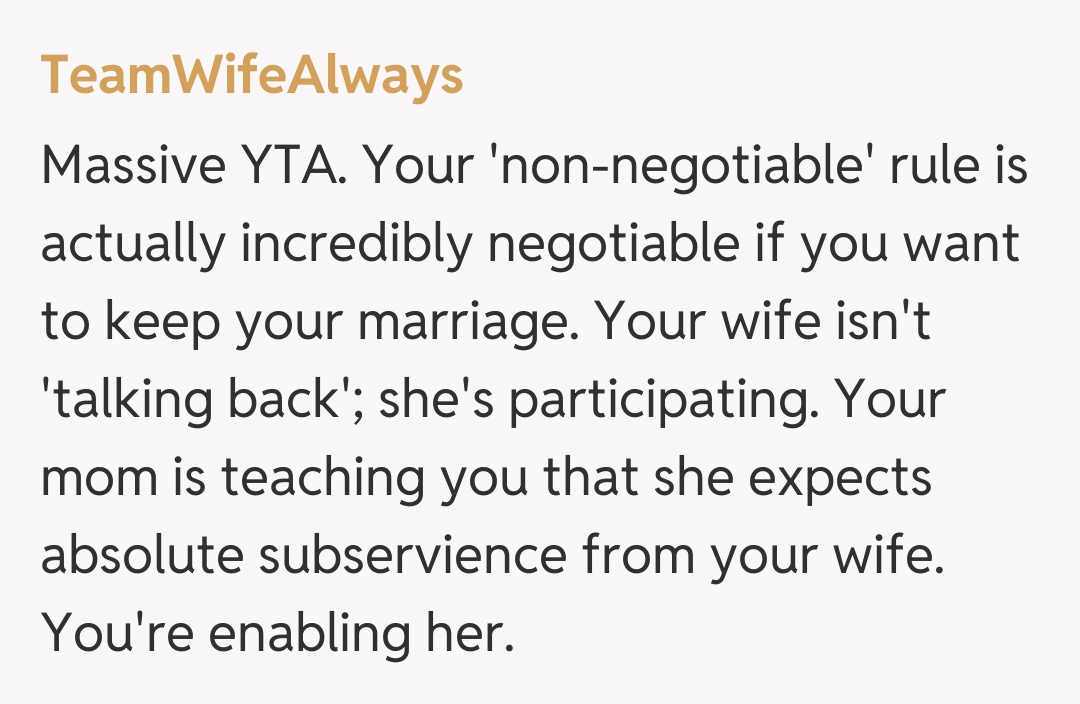 Comentariu de la TeamWifeAlways