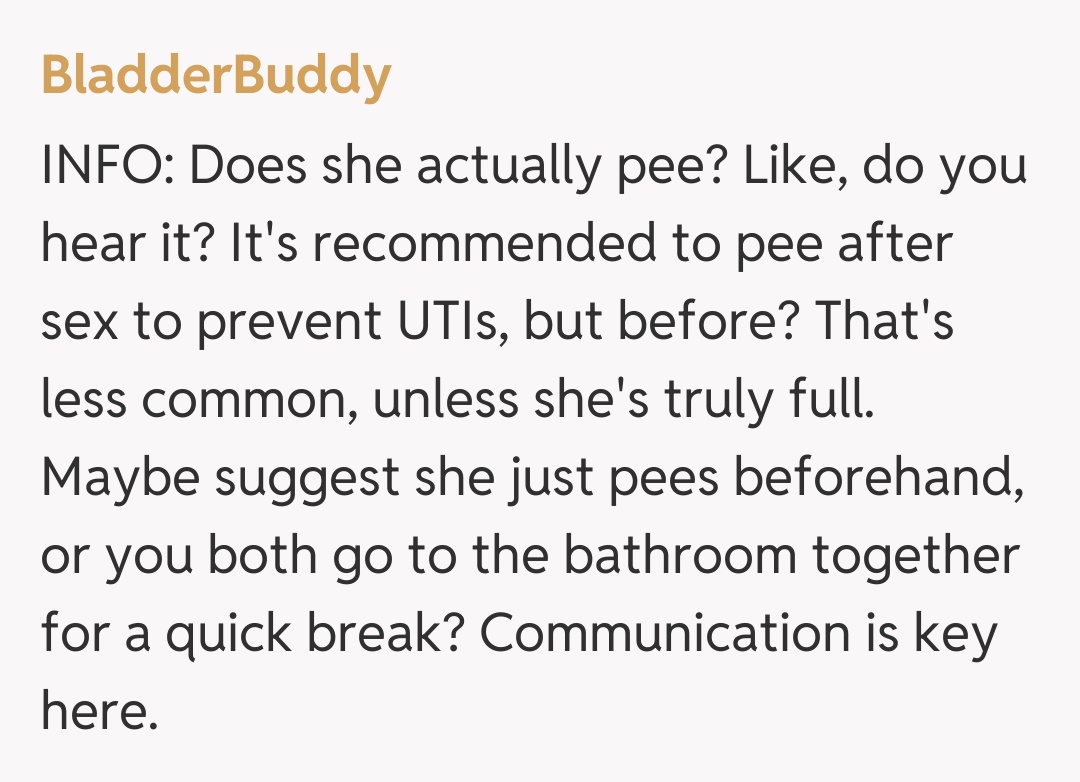 Comentariu de la BladderBuddy