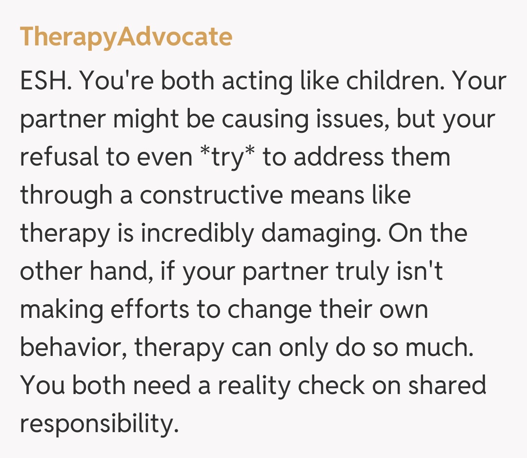Comentariu de la TherapyAdvocate