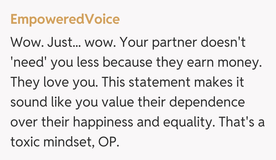 Comentariu de la EmpoweredVoice