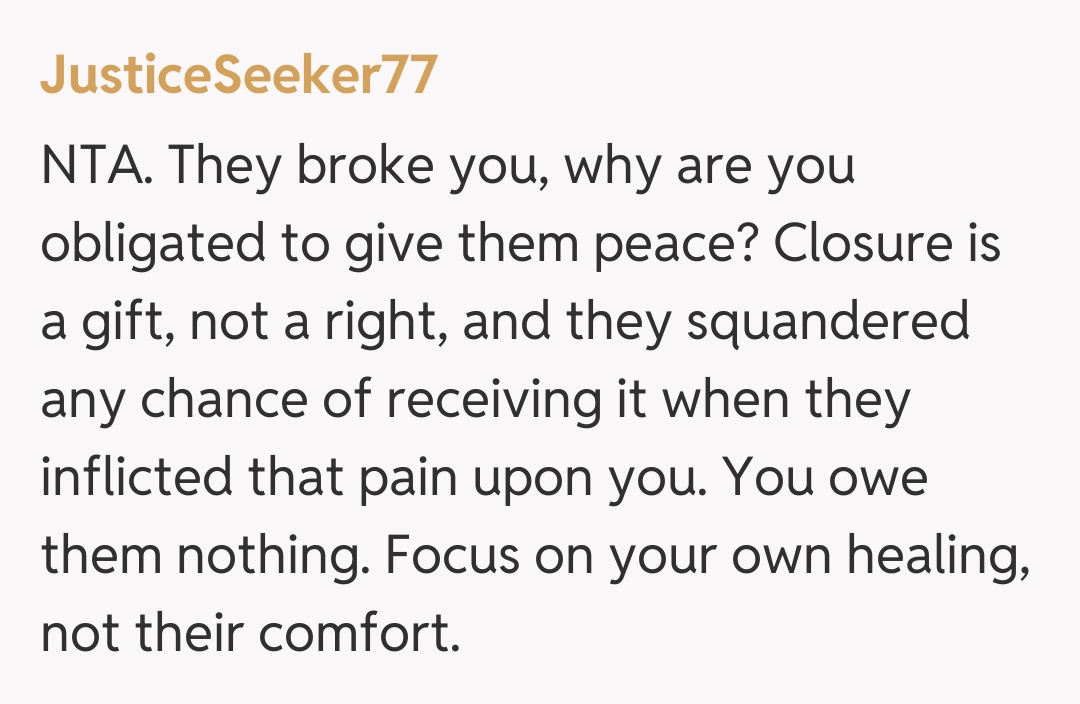 Comentariu de la JusticeSeeker77