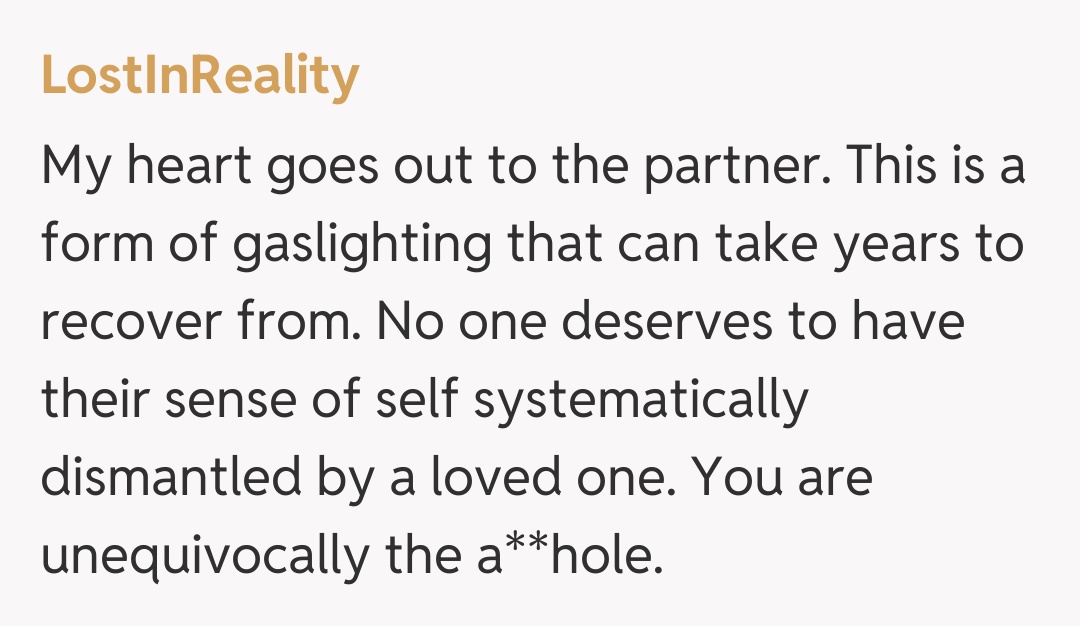 Comentariu de la LostInReality