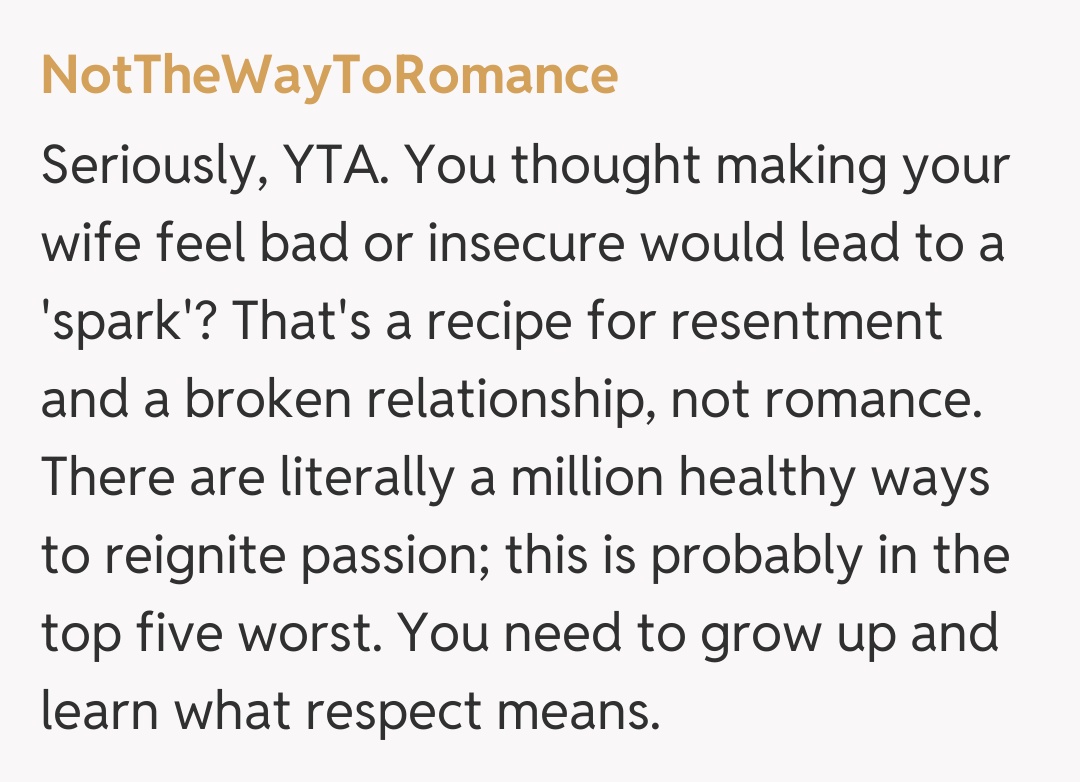 Comentariu de la NotTheWayToRomance