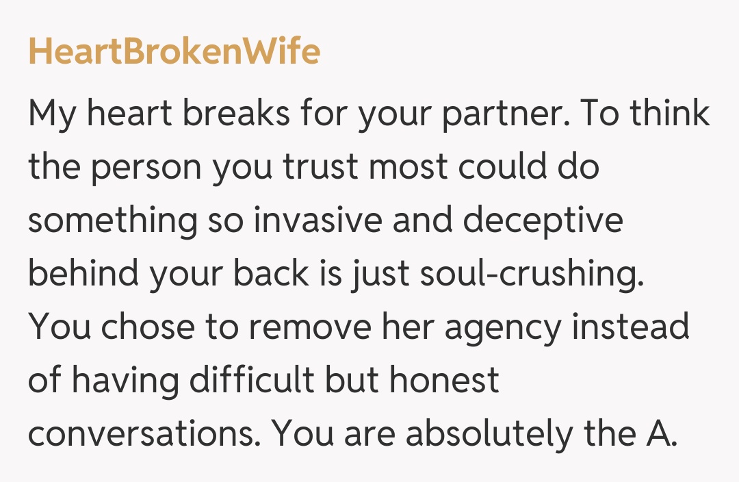 Comentariu de la HeartBrokenWife