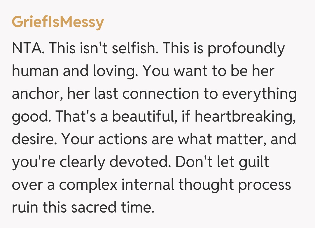 Comentariu de la GriefIsMessy