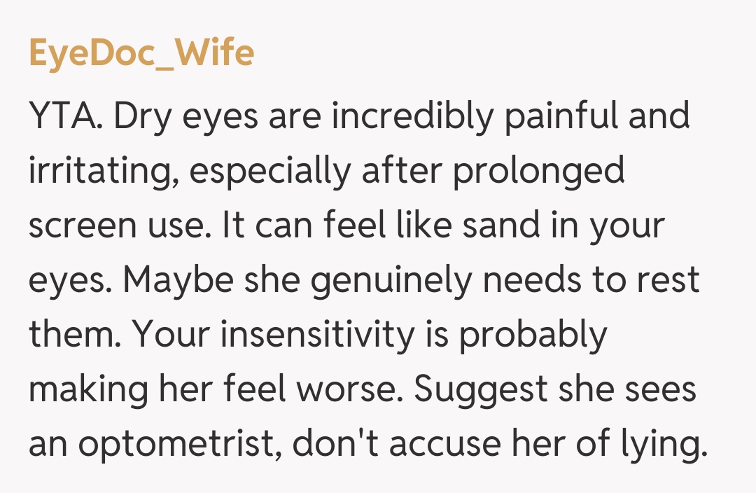 Comentariu de la EyeDoc_Wife