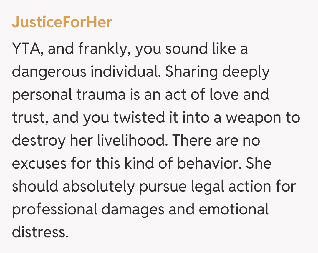 Comentariu de la JusticeForHer