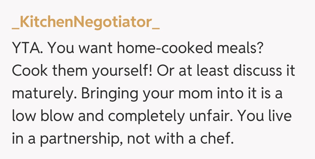 Comentariu de la _KitchenNegotiator_