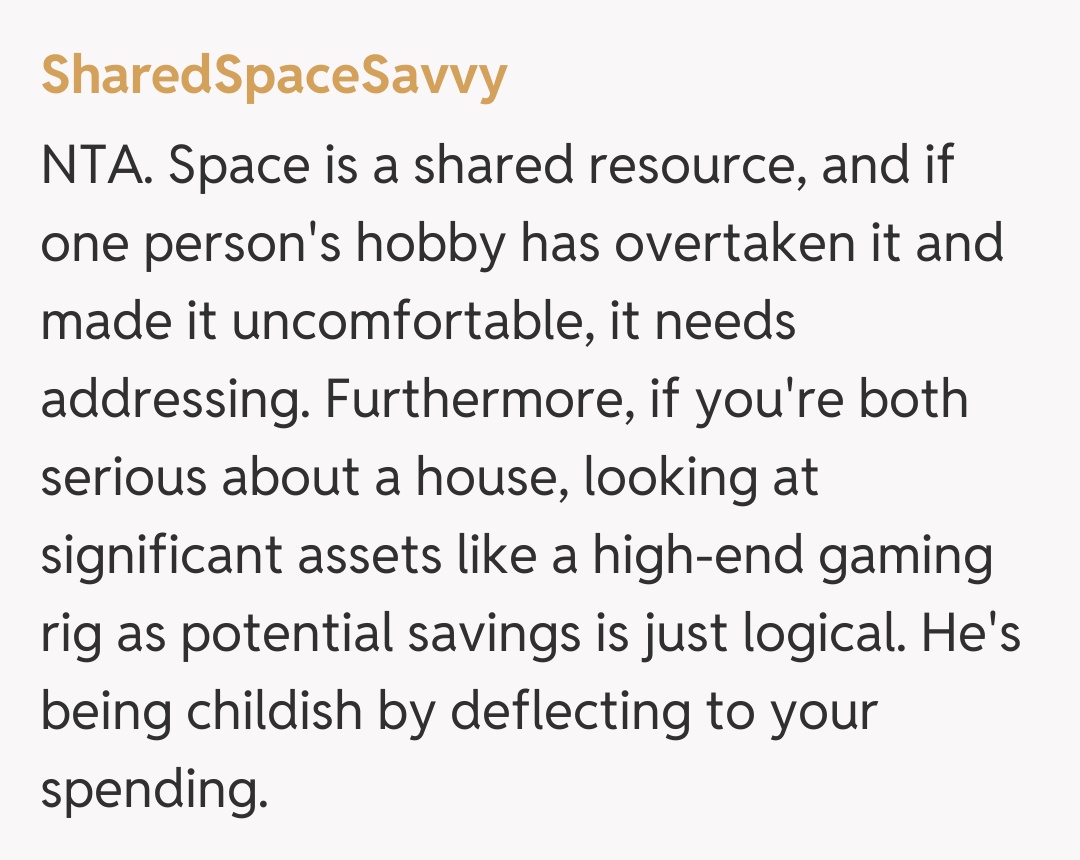 Comentariu de la SharedSpaceSavvy