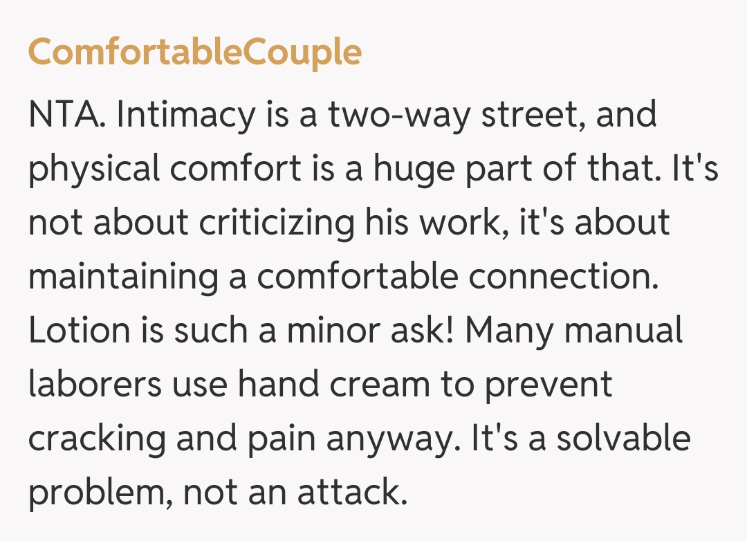 Comentariu de la ComfortableCouple