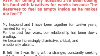 Photo of AITA for telling my husband I’ve been dosing his food with laxatives for weeks because “he deserves to feel as empty inside as he makes me feel”?