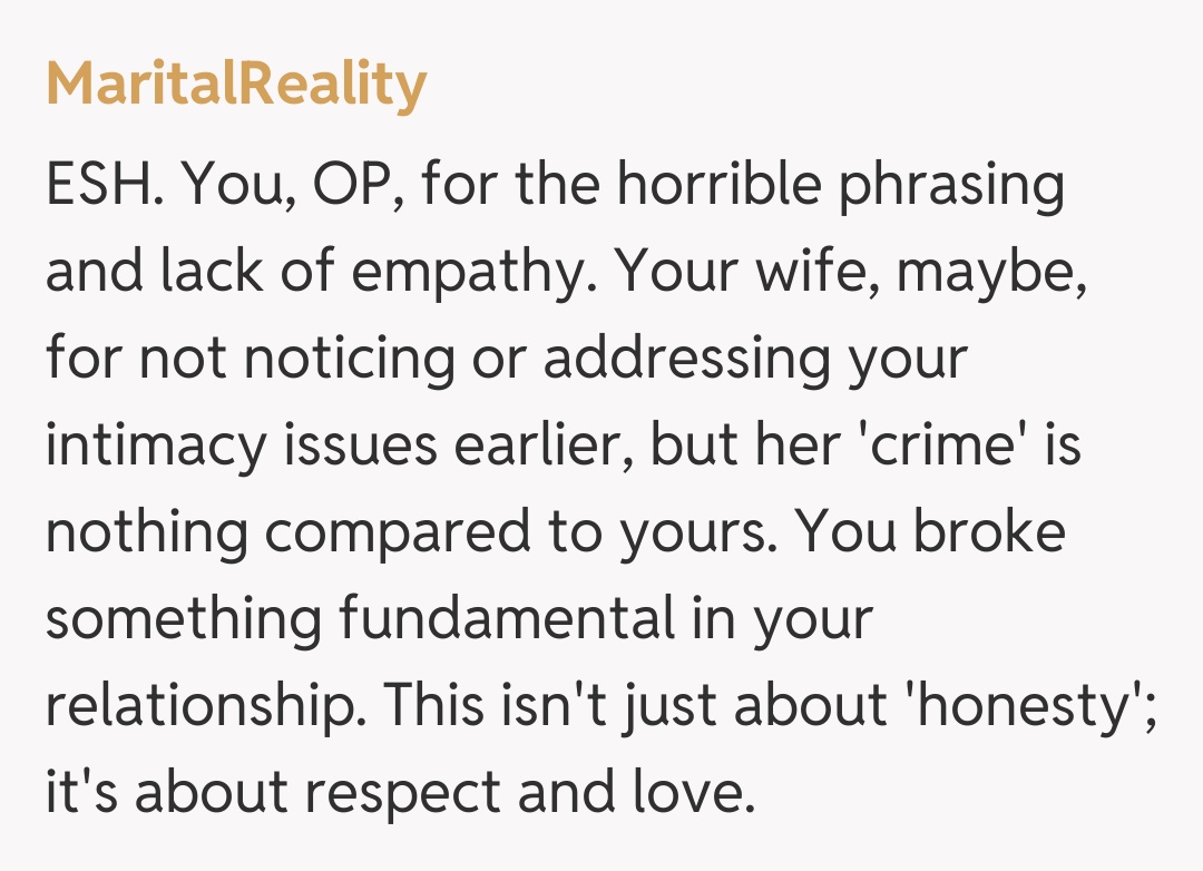 Comentariu de la MaritalReality