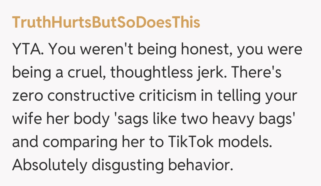 Comentariu de la TruthHurtsButSoDoesThis