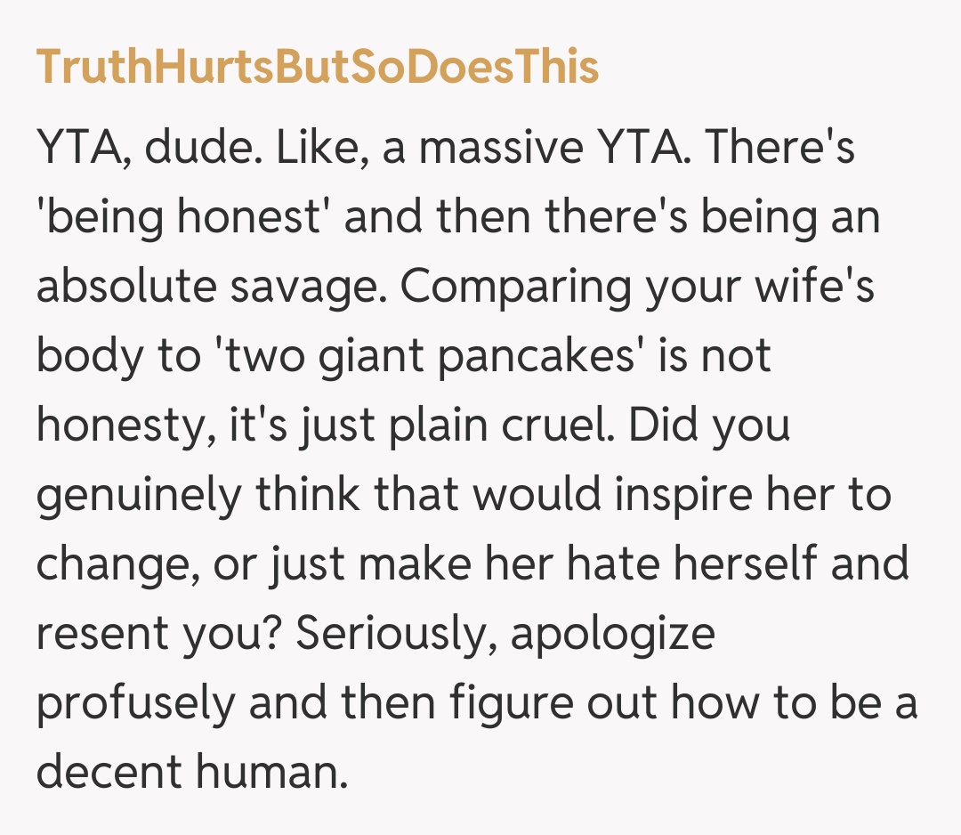 Comentariu de la TruthHurtsButSoDoesThis