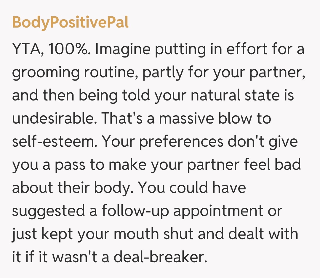 Comentariu de la BodyPositivePal