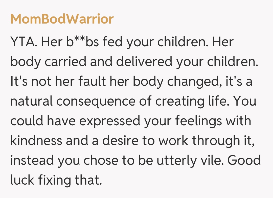 Comentariu de la MomBodWarrior