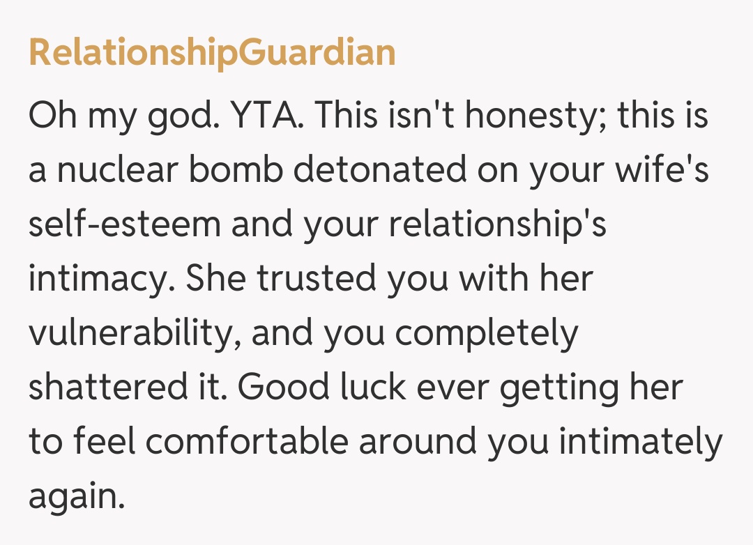 Comentariu de la RelationshipGuardian
