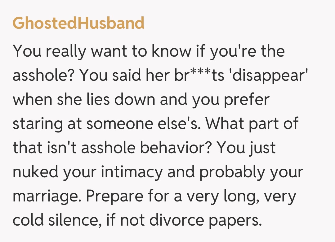 Comentariu de la GhostedHusband