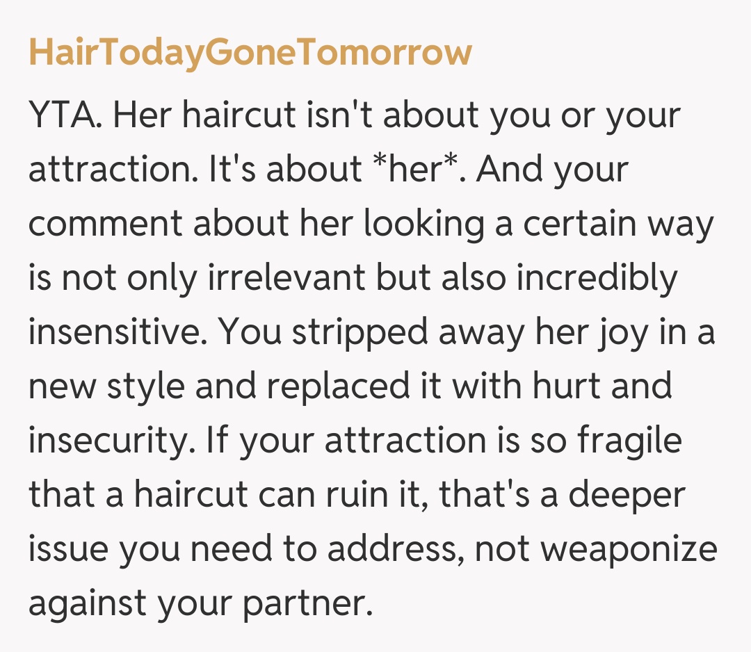 Comentariu de la HairTodayGoneTomorrow