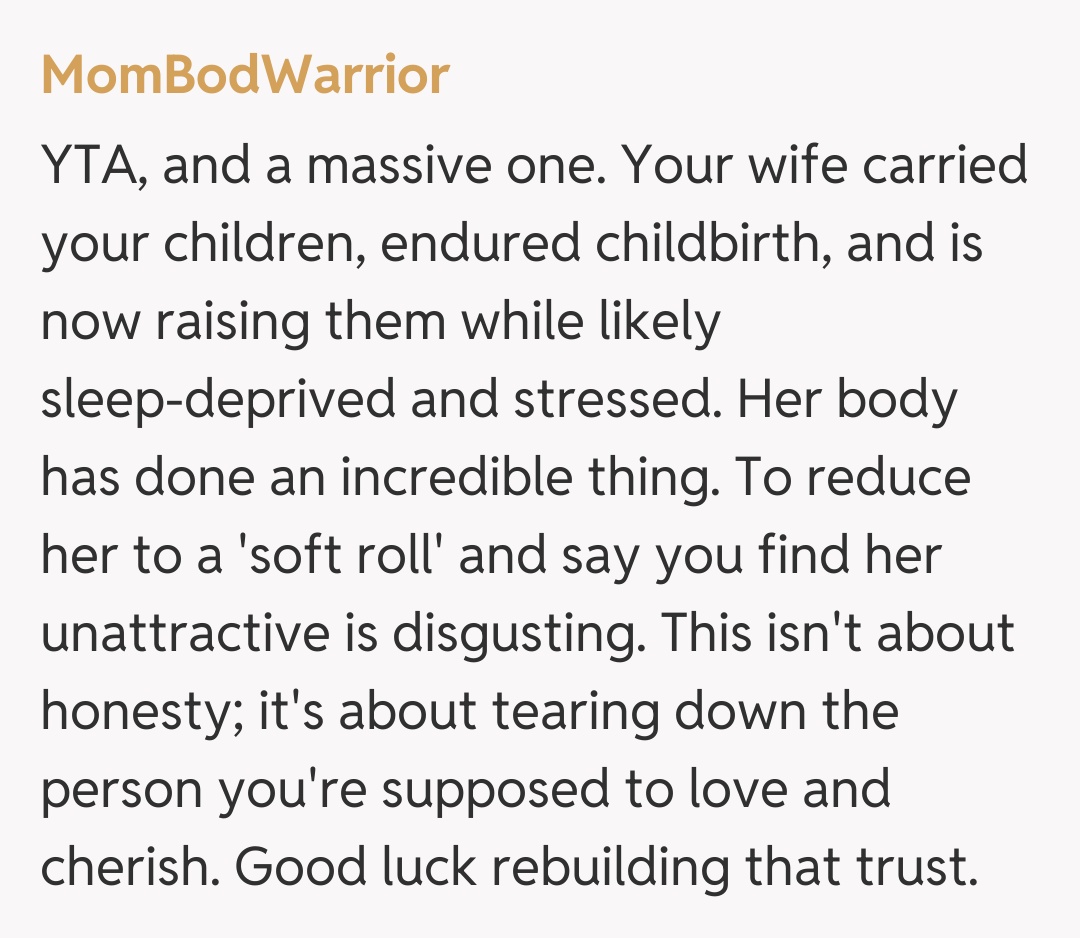 Comentariu de la MomBodWarrior