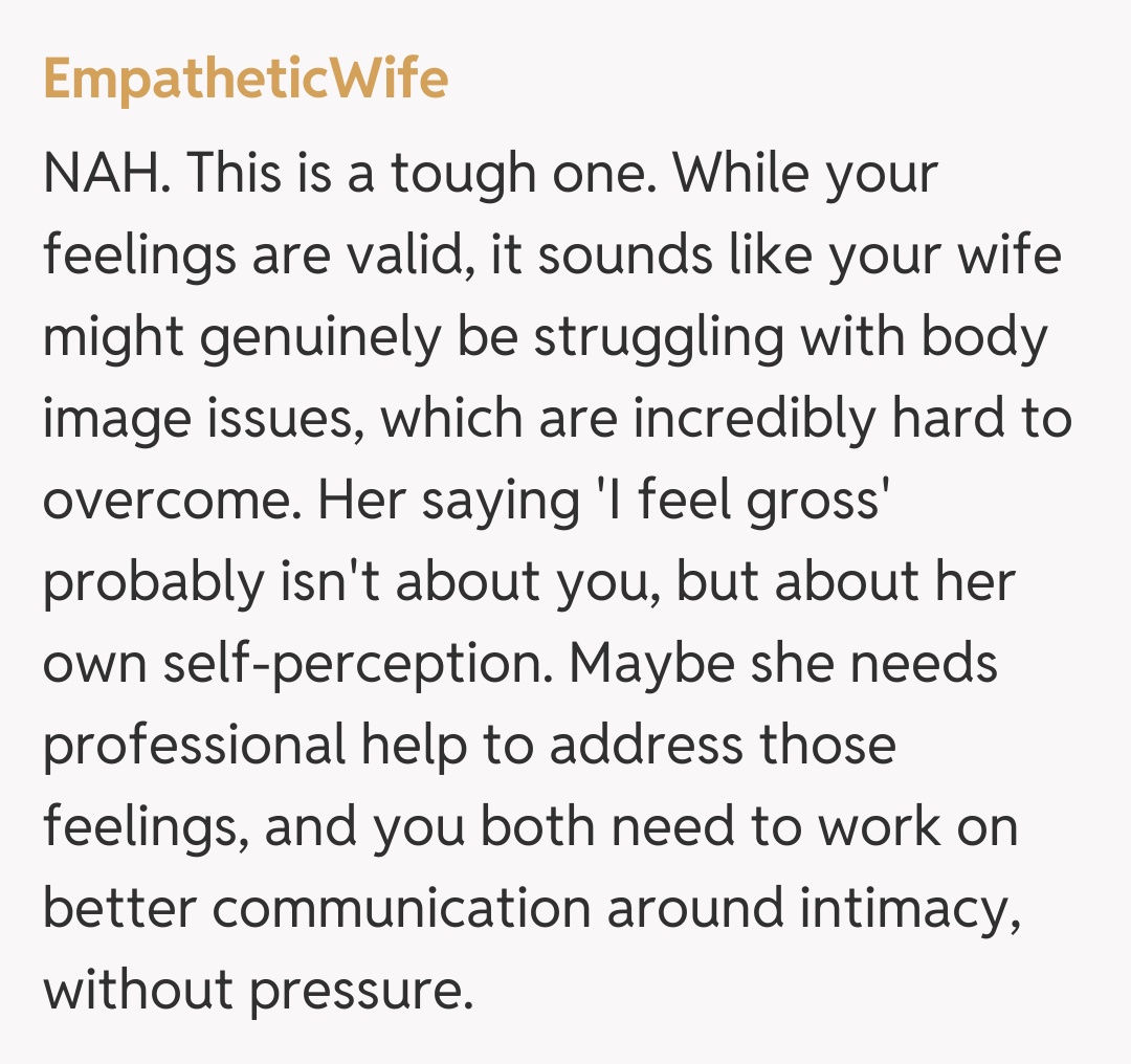 Comentariu de la EmpatheticWife