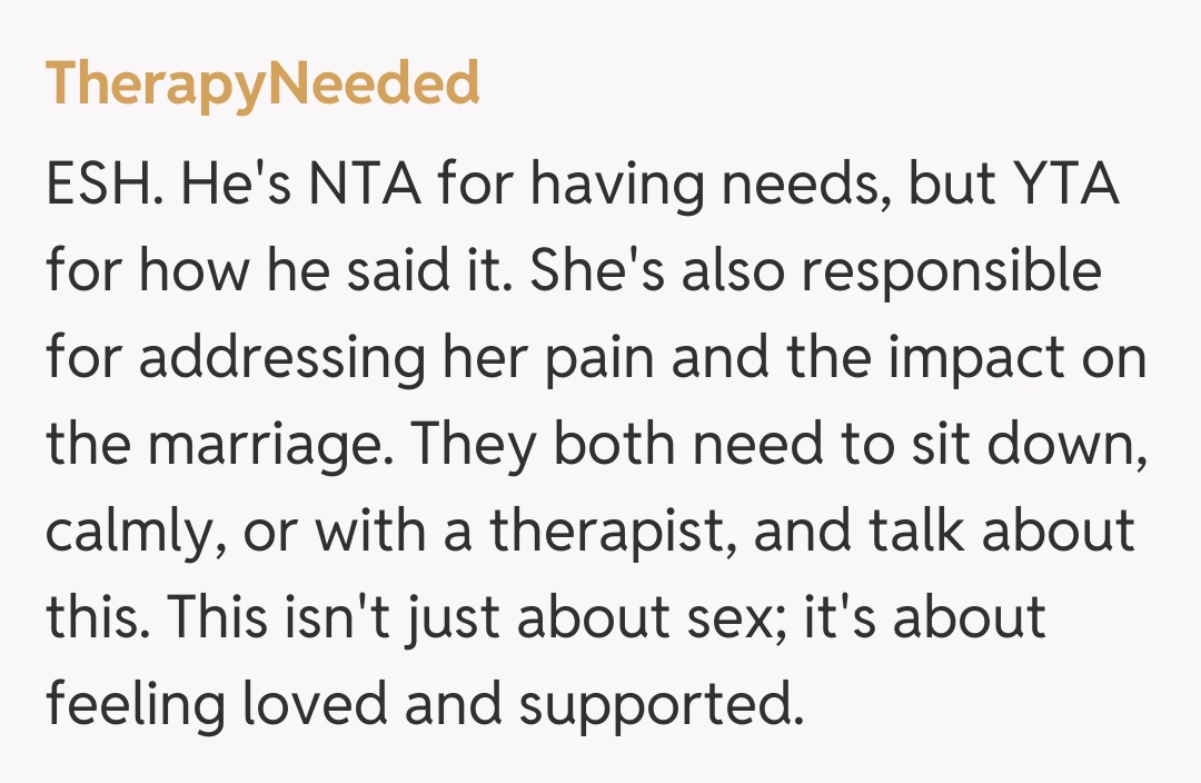 Comentariu de la TherapyNeeded