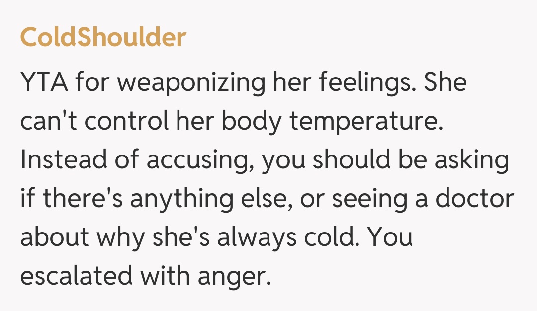 Comentariu de la ColdShoulder