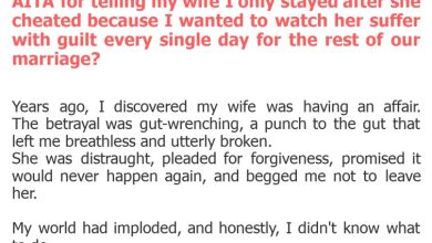 Photo of AITA for telling my wife I only stayed after she cheated because I wanted to watch her suffer with guilt every single day for the rest of our marriage?