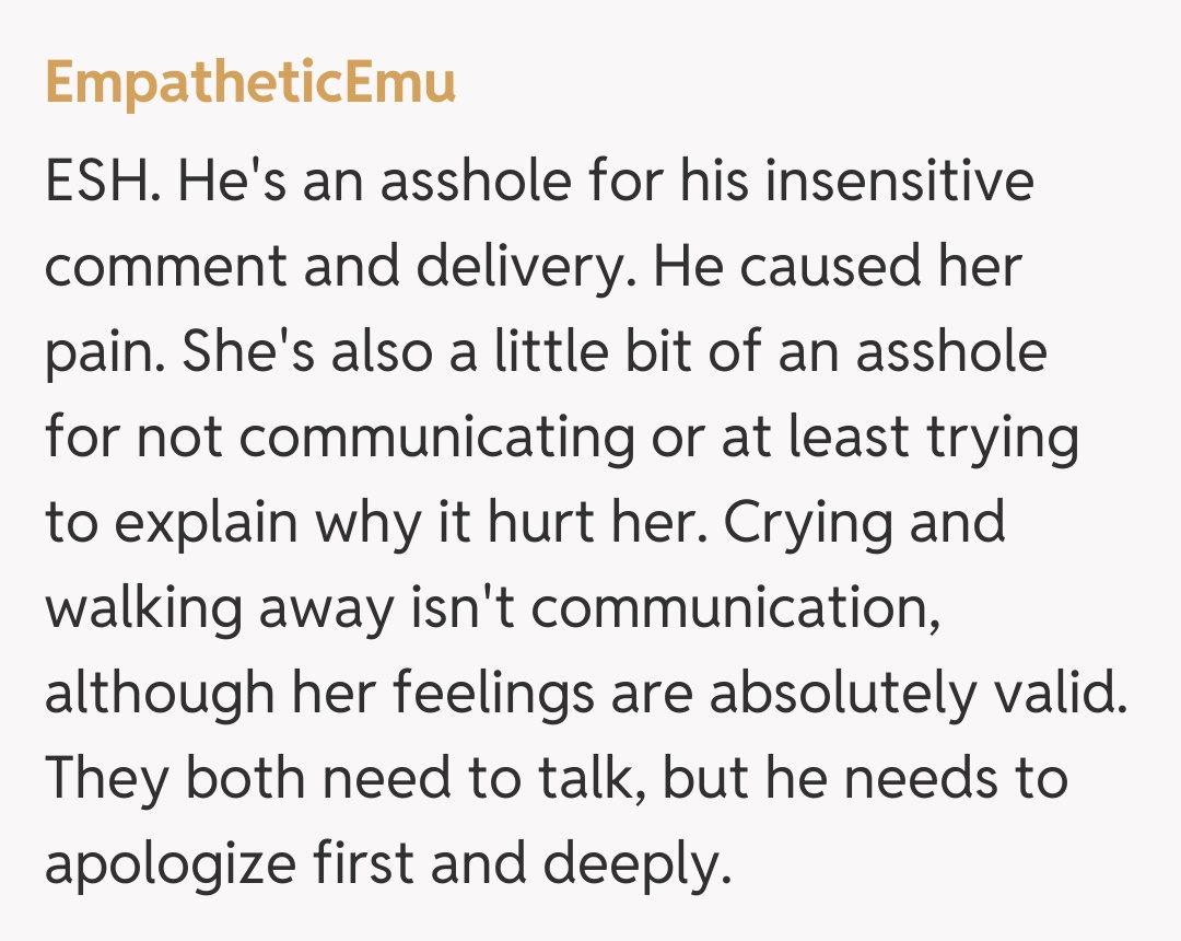 Comentariu de la EmpatheticEmu