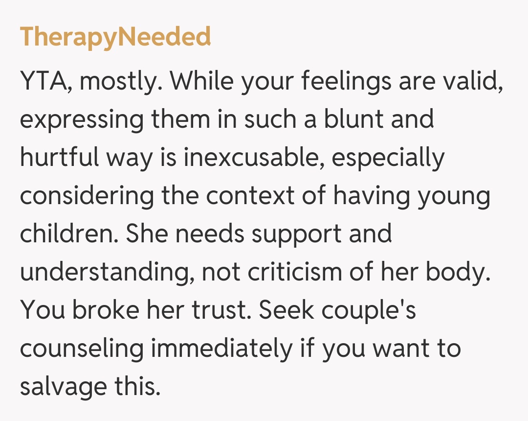 Comentariu de la TherapyNeeded