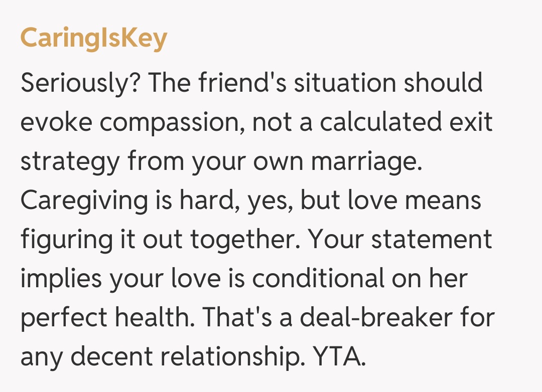 Comentariu de la CaringIsKey