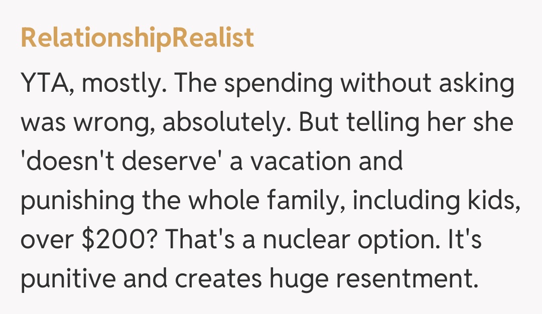 Comentariu de la RelationshipRealist