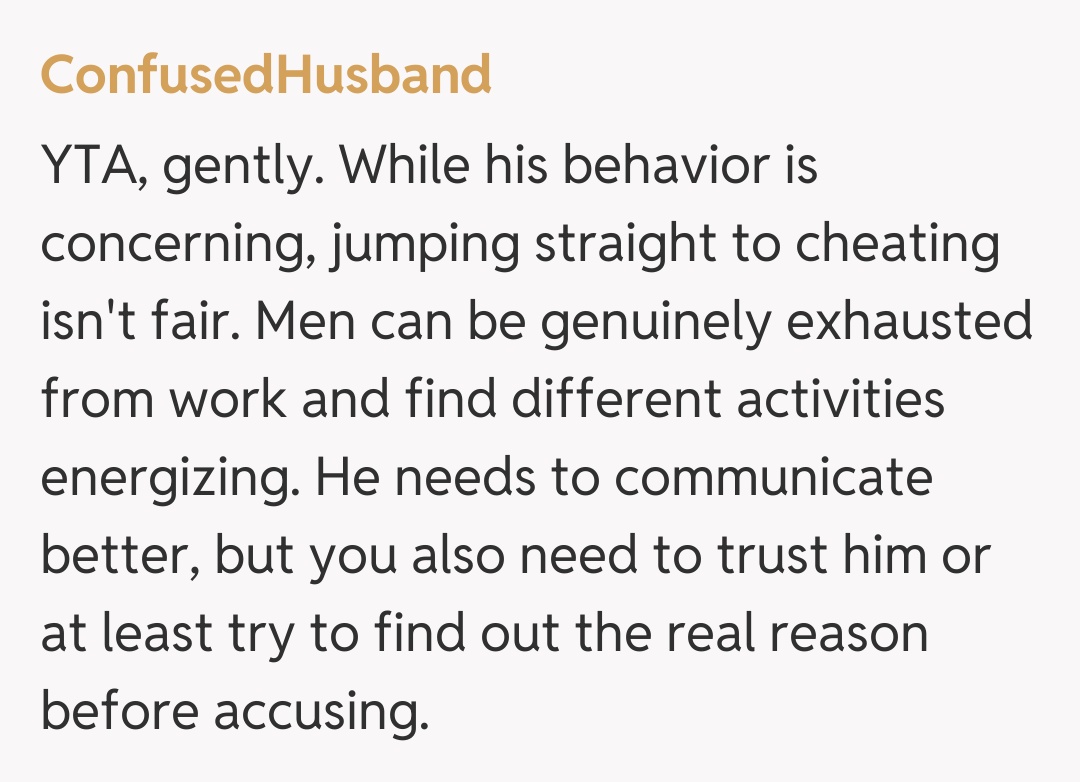 Comentariu de la ConfusedHusband