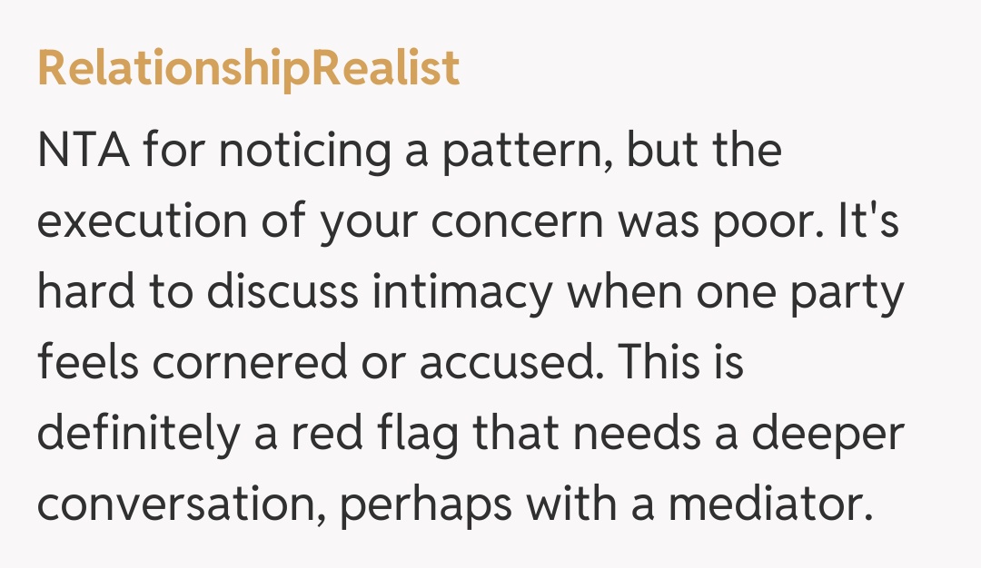 Comentariu de la RelationshipRealist