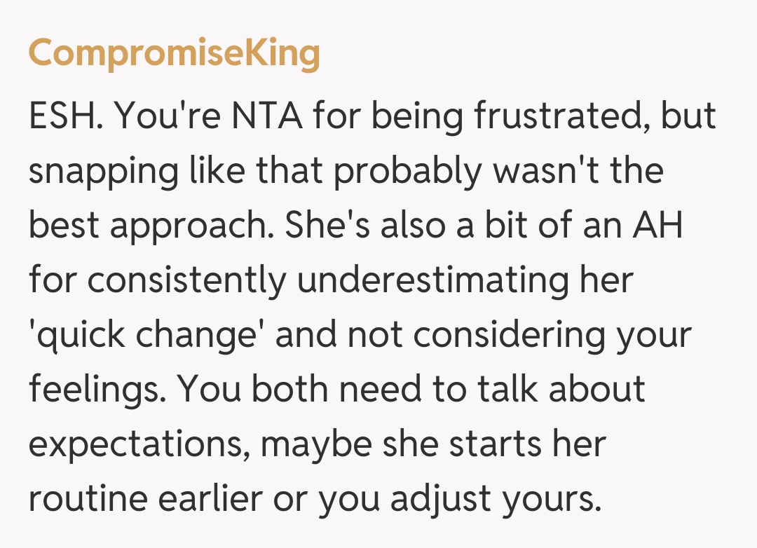 Comentariu de la CompromiseKing