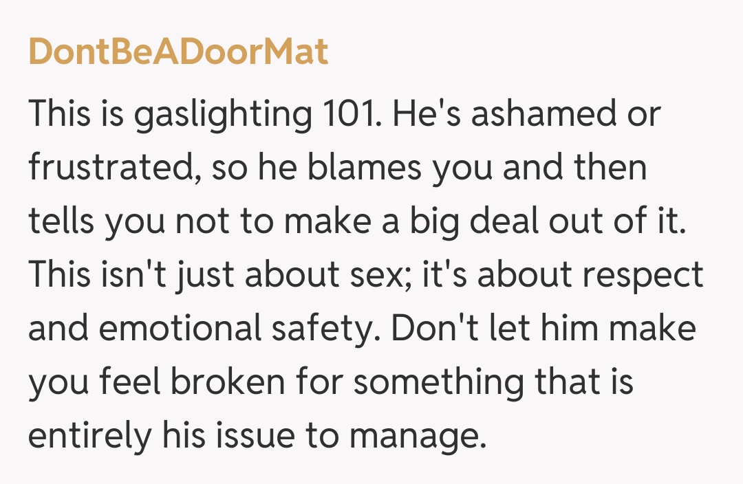 Comentariu de la DontBeADoorMat