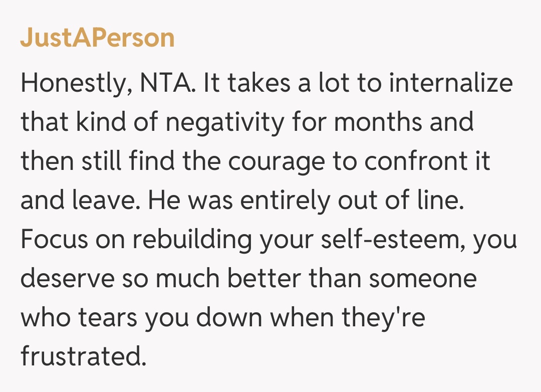 Comentariu de la JustAPerson